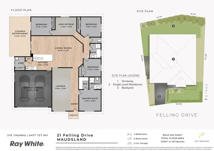 Floorplan of Homely house listing, 21 Felling Drive, Maudsland QLD 4210