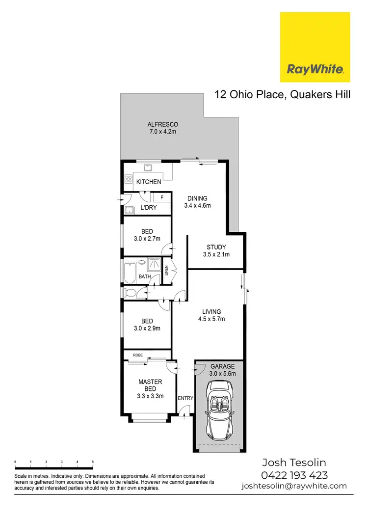 Floorplan of Homely house listing, 12 Ohio Place, Quakers Hill NSW 2763