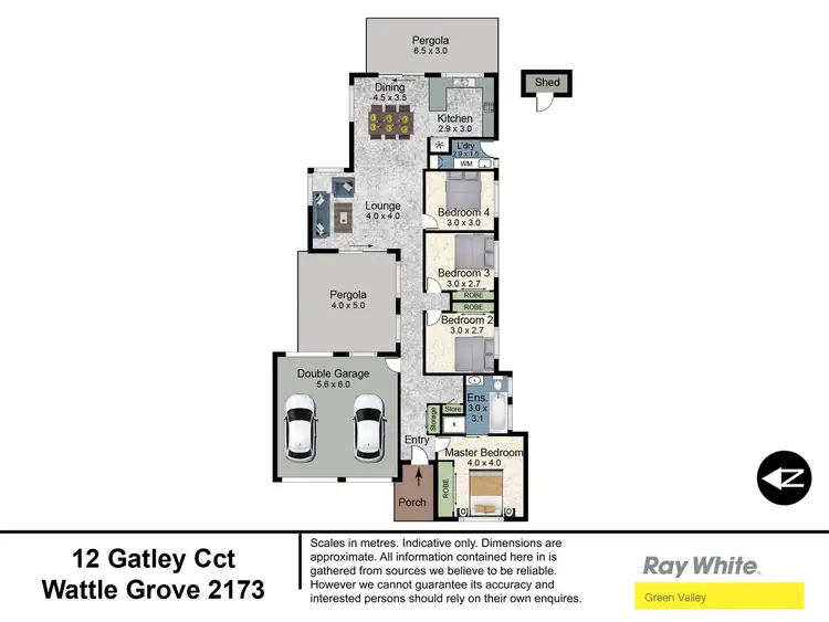 Floorplan of Homely house listing, 12 Gatley Court, Wattle Grove NSW 2173
