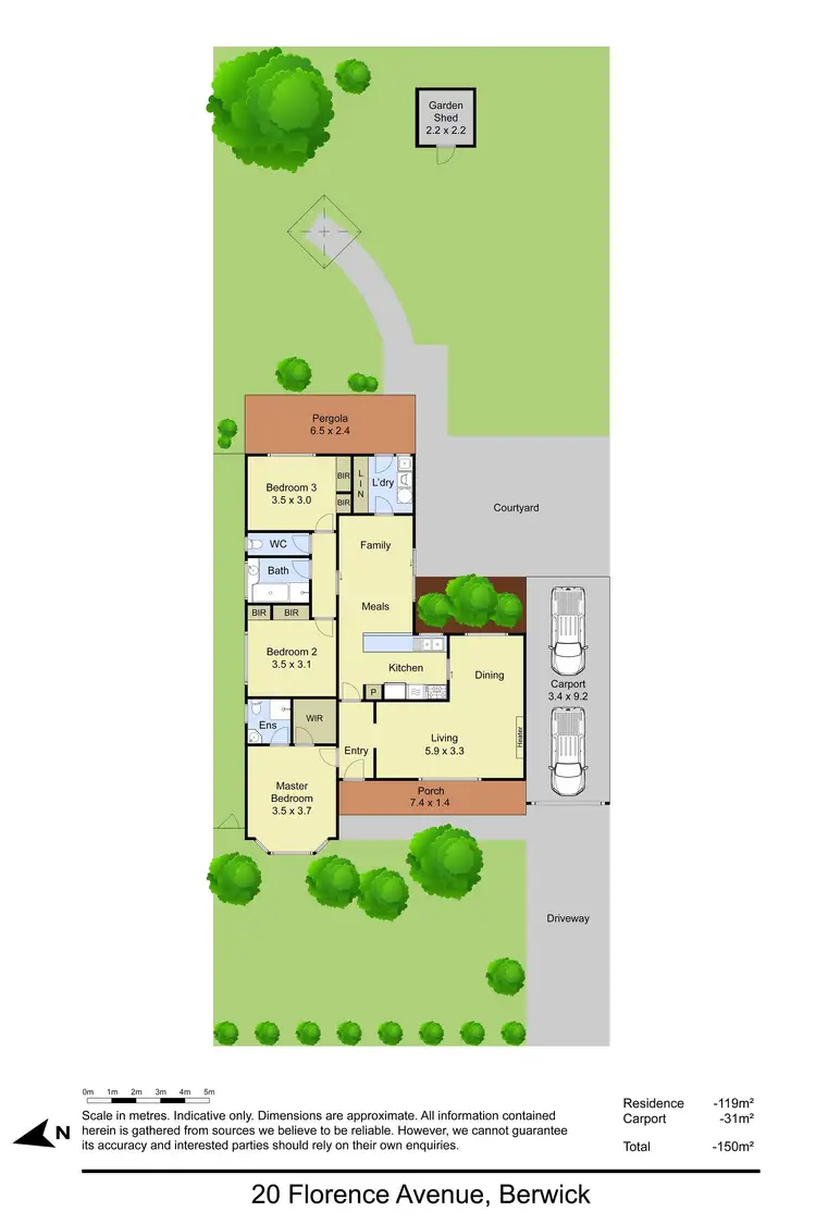 Floorplan of Homely house listing, 20 Florence Avenue, Berwick VIC 3806