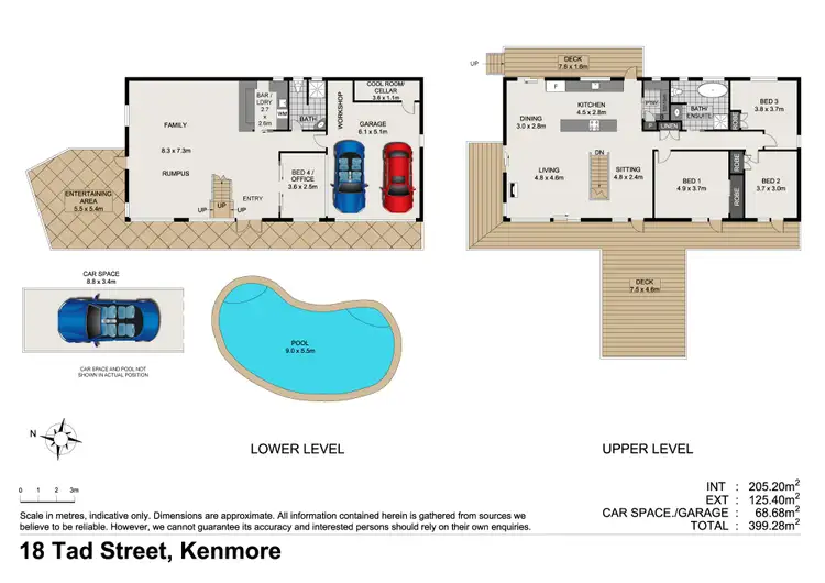 Floorplan of Homely house listing, 18 Tad Street, Kenmore QLD 4069