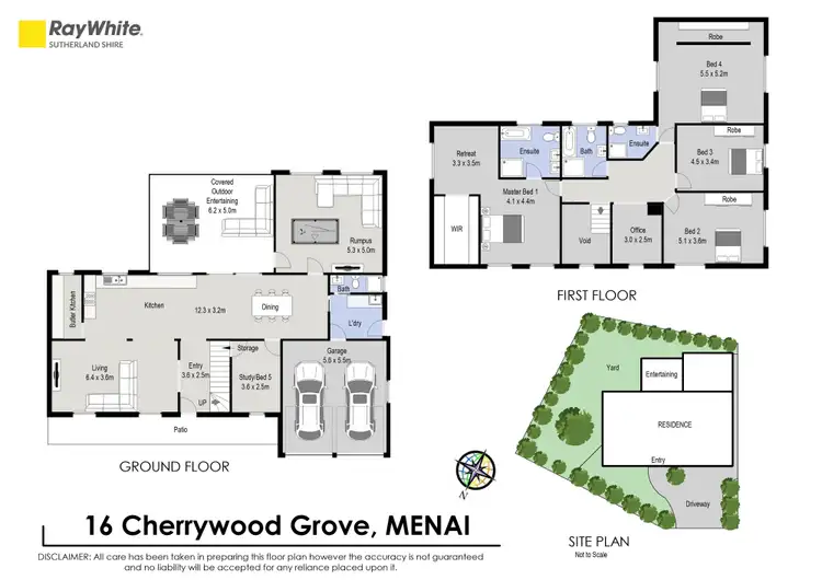 Floorplan of Homely house listing, 16 Cherrywood Grove, Menai NSW 2234