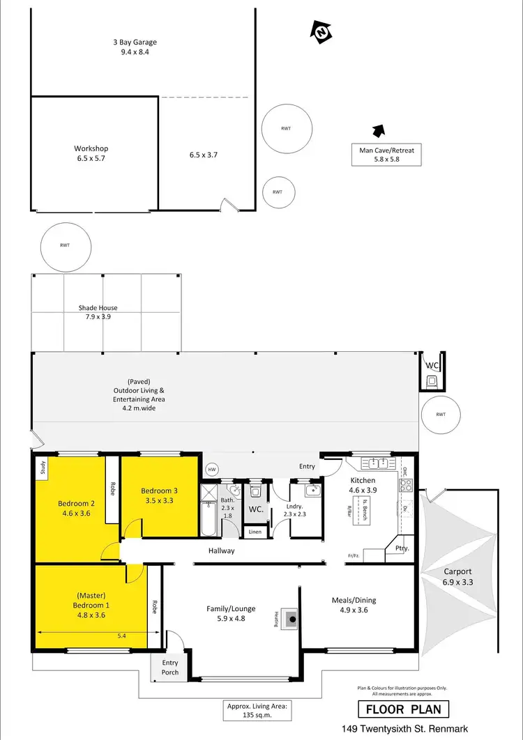 Floorplan of Homely house listing, 149 Twentysixth Street, Renmark SA 5341