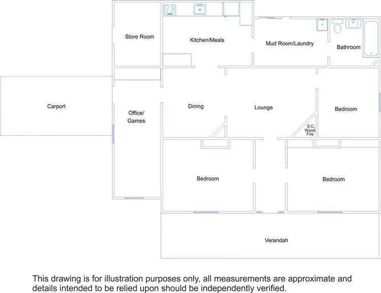 Floorplan of Homely house listing, 21 Crocker Street, Bordertown SA 5268