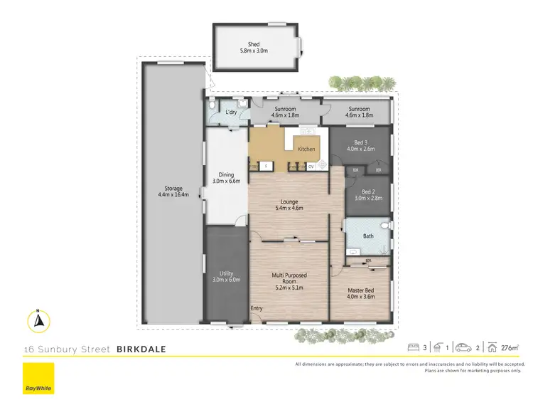 Floorplan of Homely house listing, 16 Sunbury Street, Birkdale QLD 4159