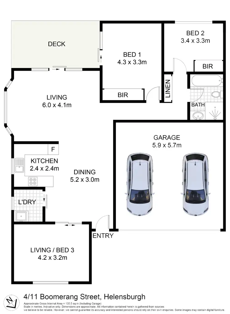 Floorplan of Homely villa listing, 4/11 Boomerang Street, Helensburgh NSW 2508