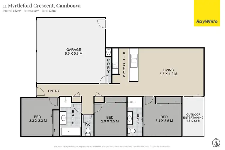 Floorplan of Homely house listing, 11 Myrtleford Crescent, Cambooya QLD 4358