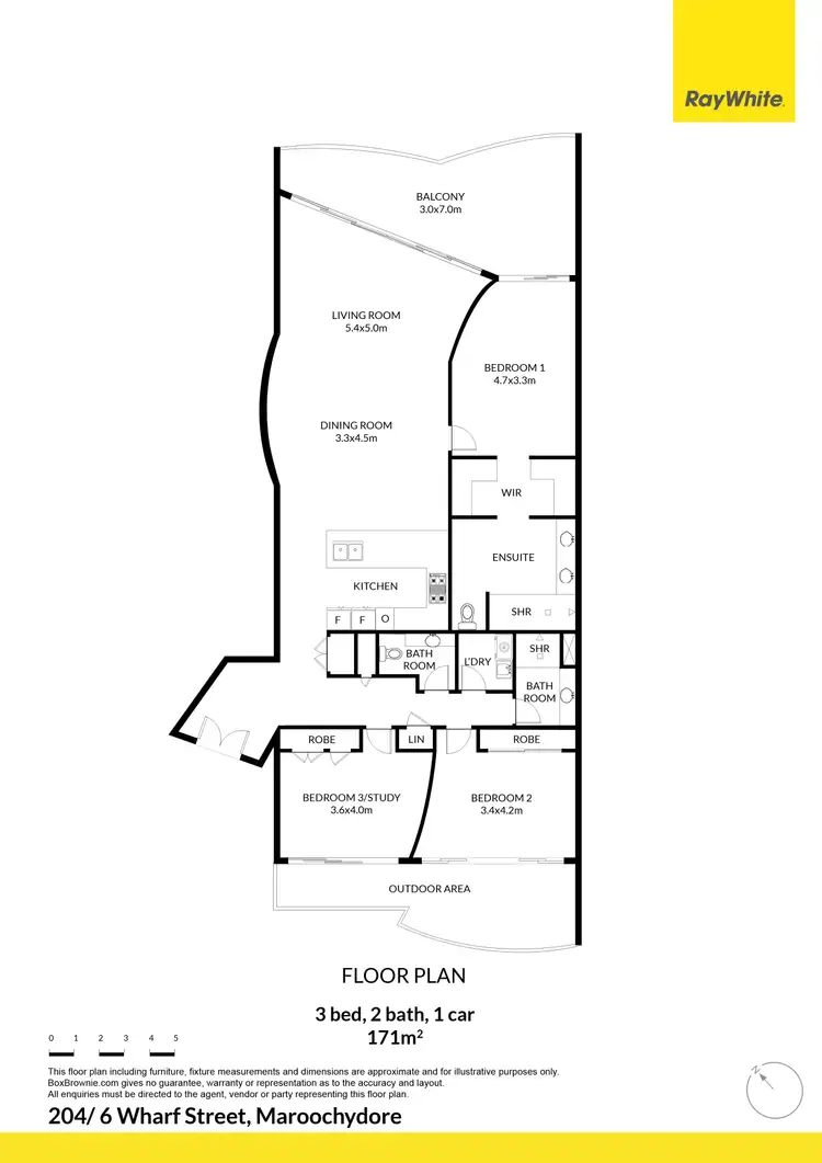 Floorplan of Homely unit listing, 204/6 Wharf Street, Maroochydore QLD 4558
