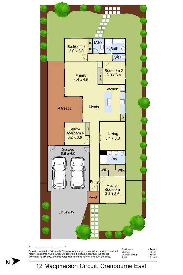 Floorplan of Homely house listing, 12 Macpherson Circuit, Cranbourne East VIC 3977
