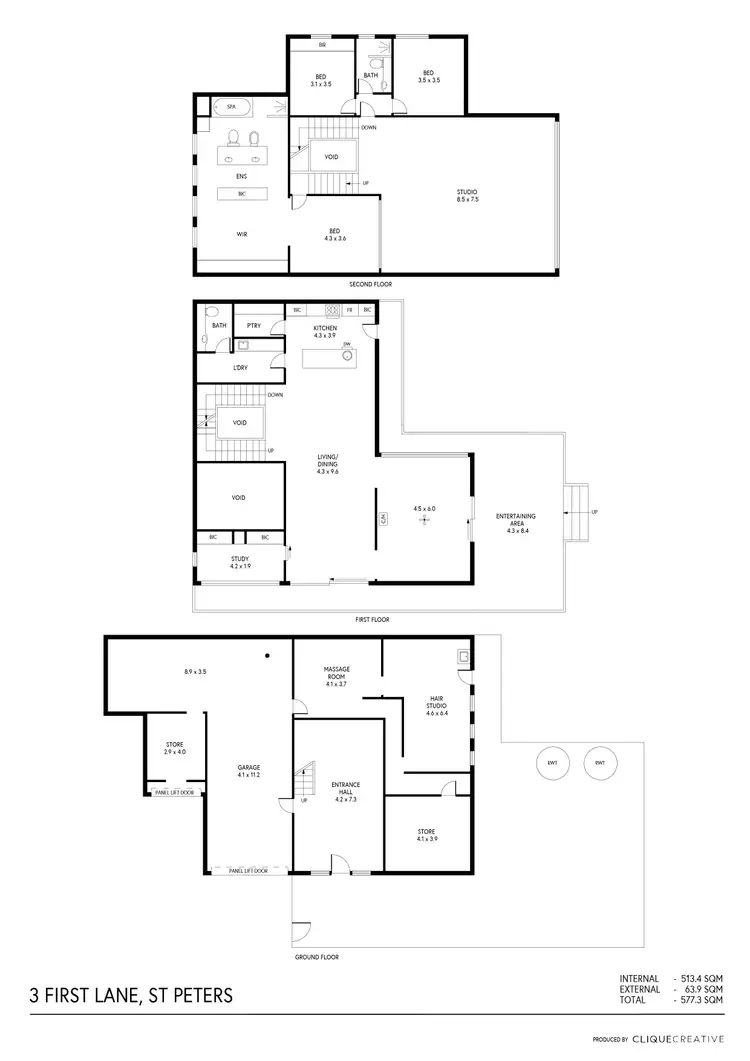 Floorplan of Homely house listing, 3 First Lane, St Peters SA 5069