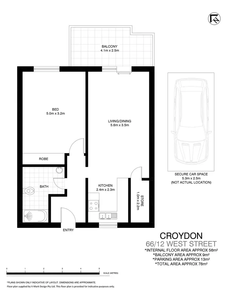 Floorplan of Homely apartment listing, 66/12 West Street, Croydon NSW 2132