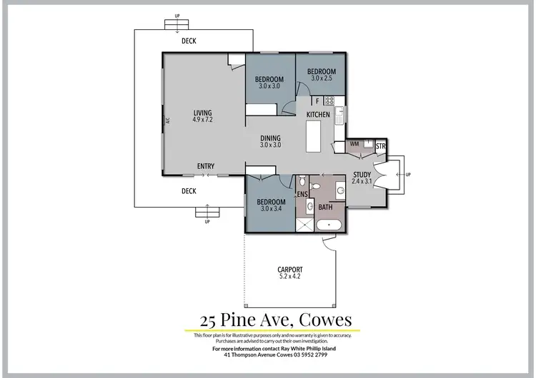 Floorplan of Homely house listing, 25 Pine Avenue, Cowes VIC 3922