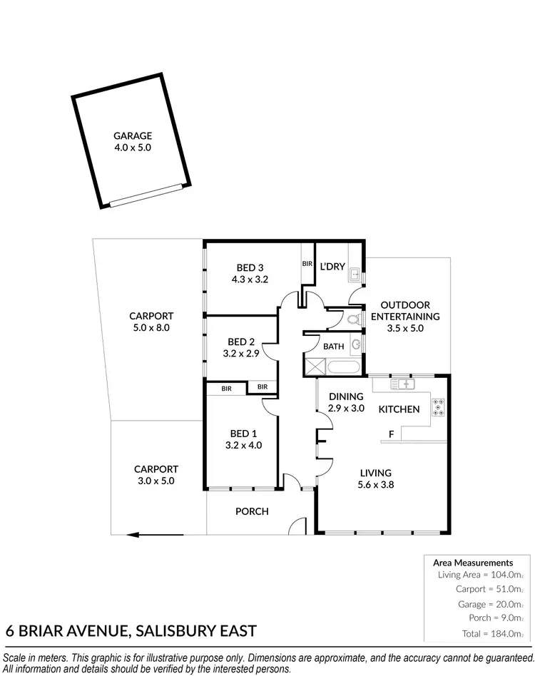 Floorplan of Homely house listing, 6 Briar Avenue, Salisbury East SA 5109