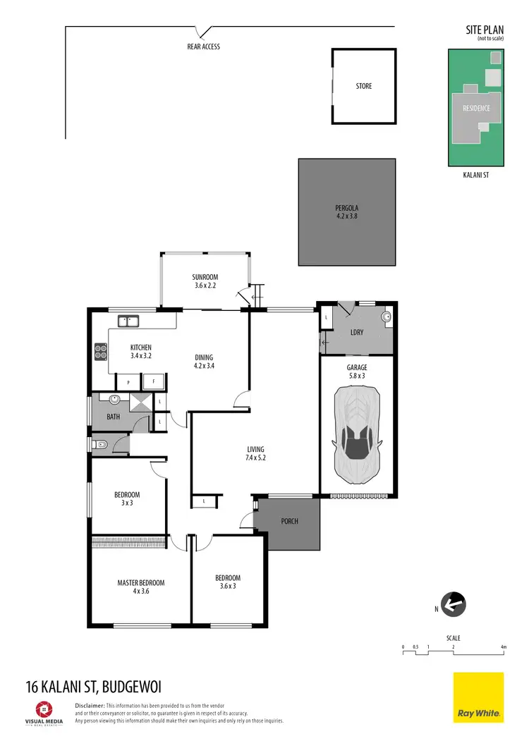 Floorplan of Homely house listing, 16 Kalani Street, Budgewoi NSW 2262