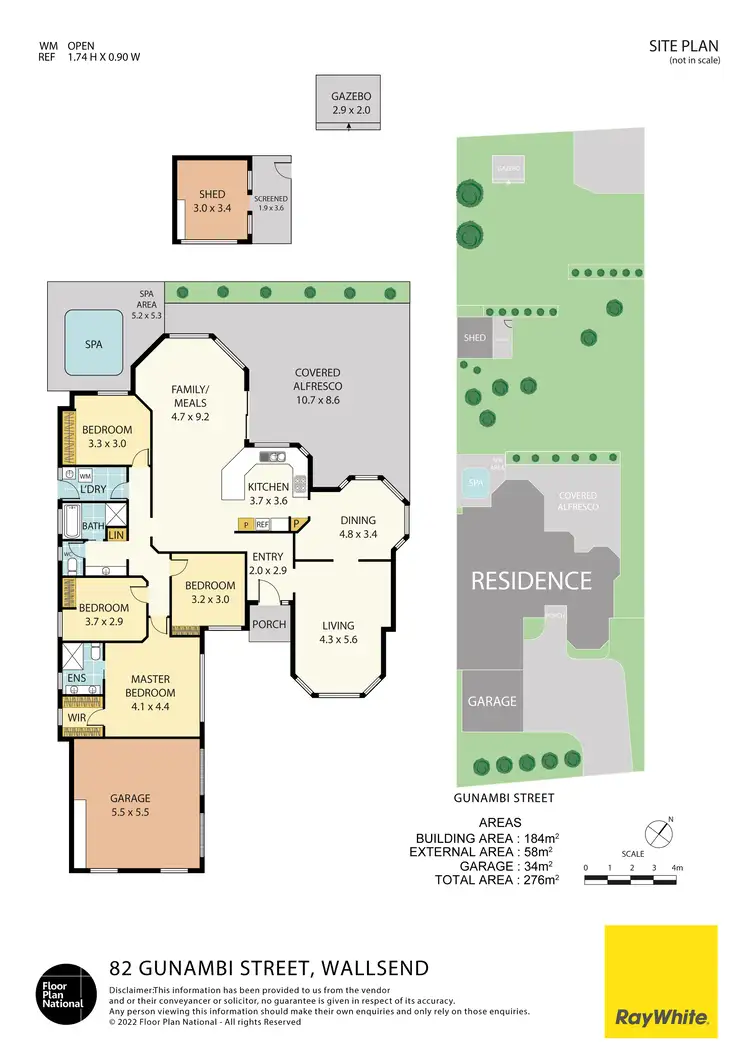 Floorplan of Homely house listing, 82 Gunambi Street, Wallsend NSW 2287