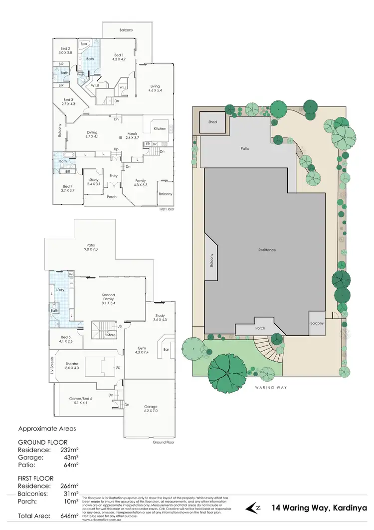 Floorplan of Homely house listing, 14 Waring Way, Kardinya WA 6163