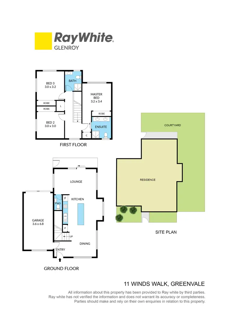 Floorplan of Homely townhouse listing, 11 Winds Walk (Greenvale Lakes), Roxburgh Park VIC 3064
