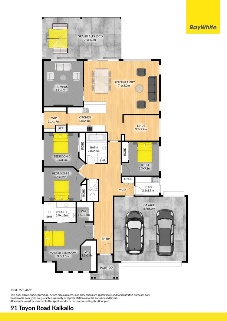 Floorplan of Homely house listing, 91 Toyon Road, Kalkallo VIC 3064