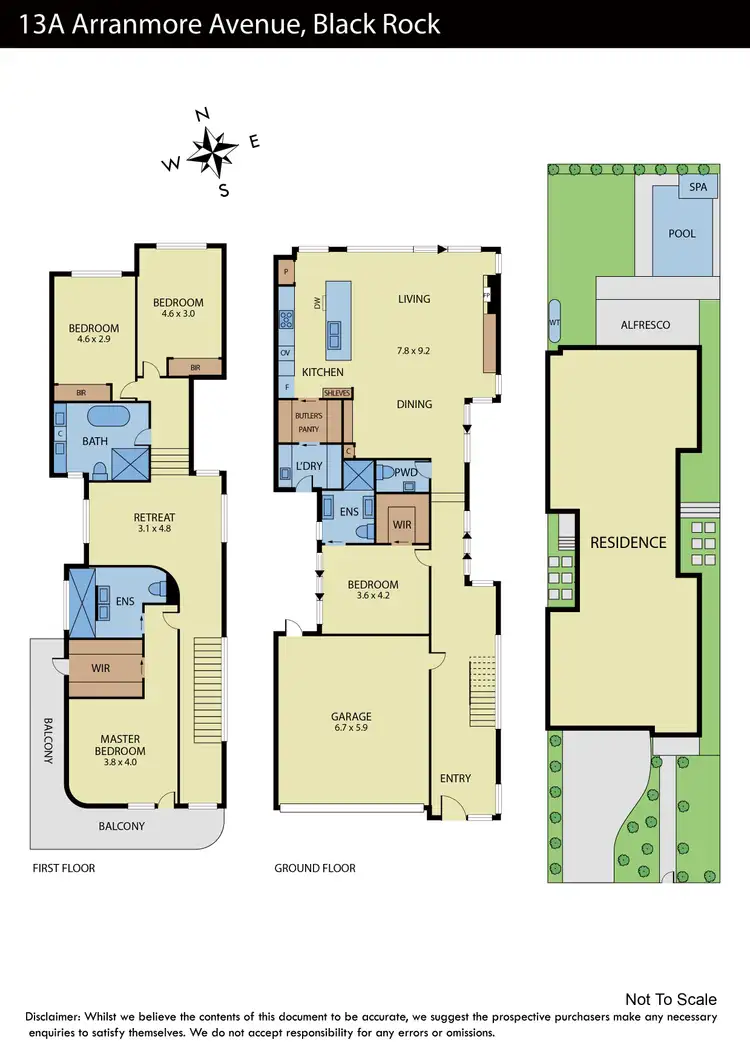 Floorplan of Homely house listing, 13a Arranmore Avenue, Black Rock VIC 3193
