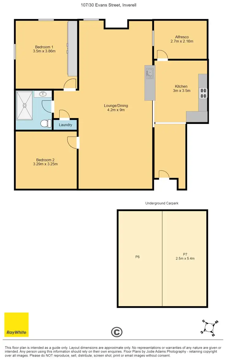 Floorplan of Homely apartment listing, 107/30 Evans Street, Inverell NSW 2360