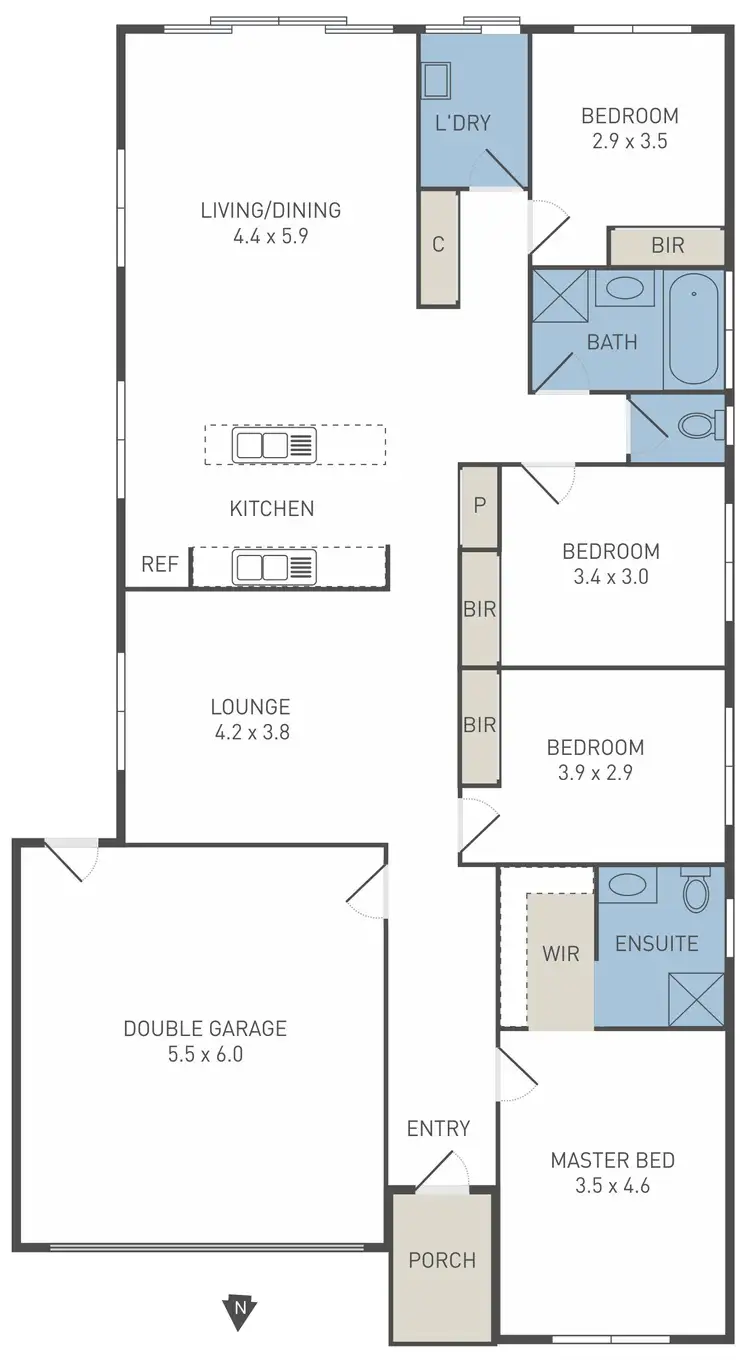 Floorplan of Homely house listing, 21 Terminus Street, Tarneit VIC 3029