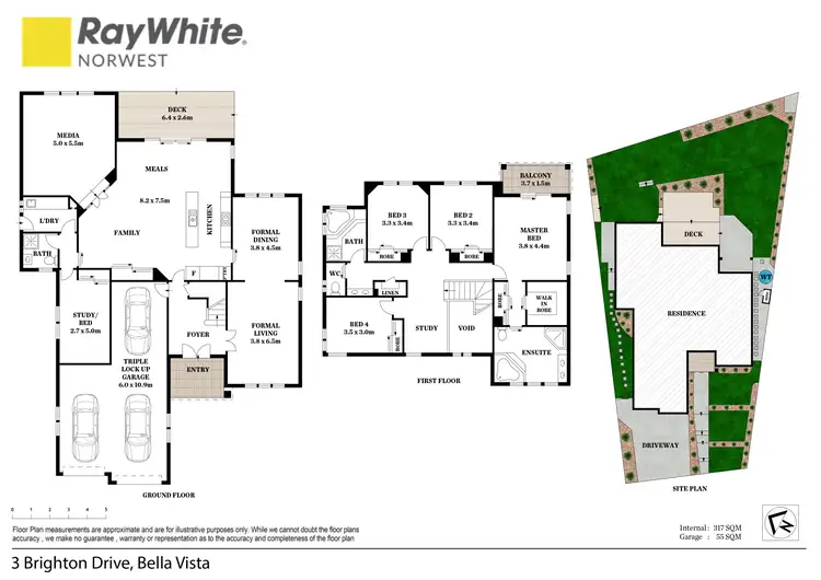 Floorplan of Homely house listing, 3 Brighton Drive, Bella Vista NSW 2153