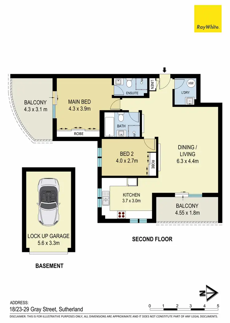 Floorplan of Homely unit listing, 18/23-29 Gray Street, Sutherland NSW 2232