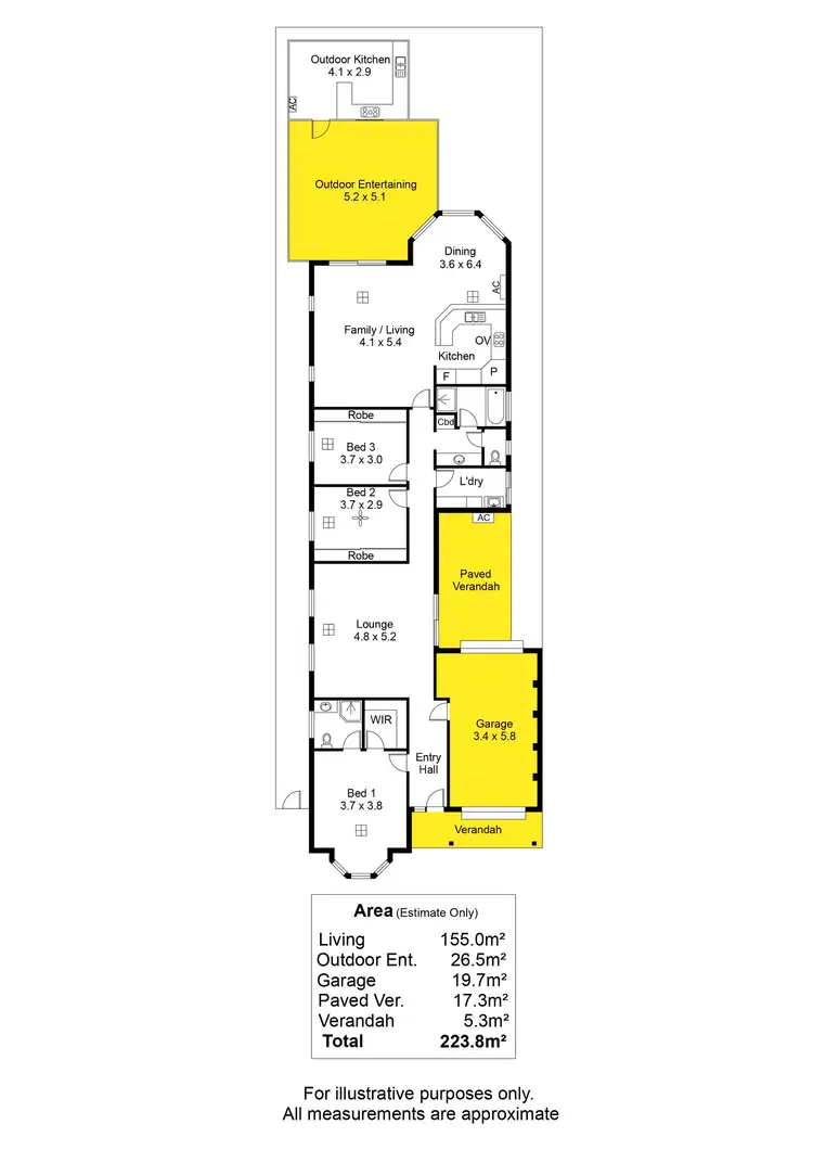 Floorplan of Homely house listing, 2 Kent Avenue, Fulham Gardens SA 5024