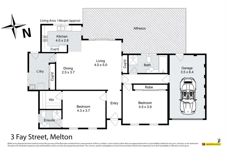 Floorplan of Homely house listing, 3 Fay Street, Melton VIC 3337