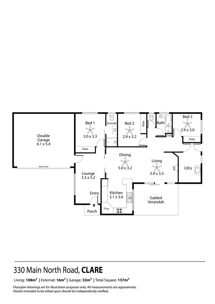 Floorplan of Homely house listing, 330A Main North Road, Clare SA 5453