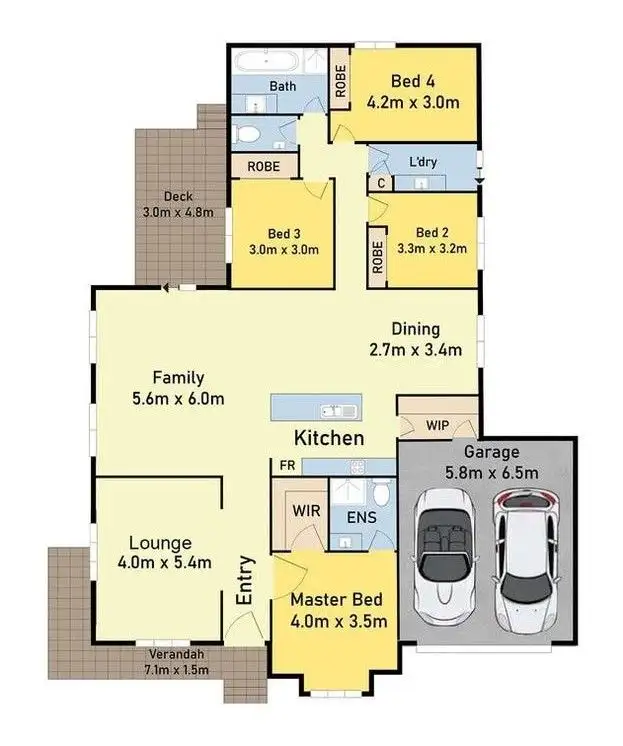 Floorplan of Homely house listing, 20 Alcorn Street, Drouin VIC 3818