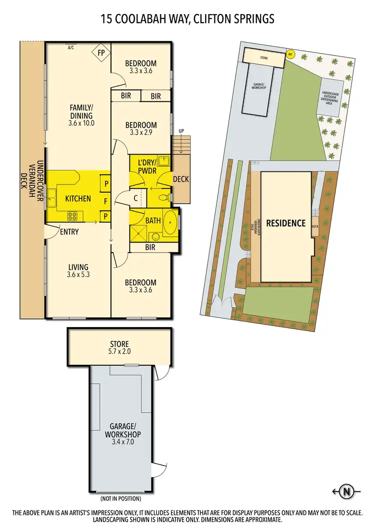 Floorplan of Homely house listing, 15 Coolabah Way, Clifton Springs VIC 3222
