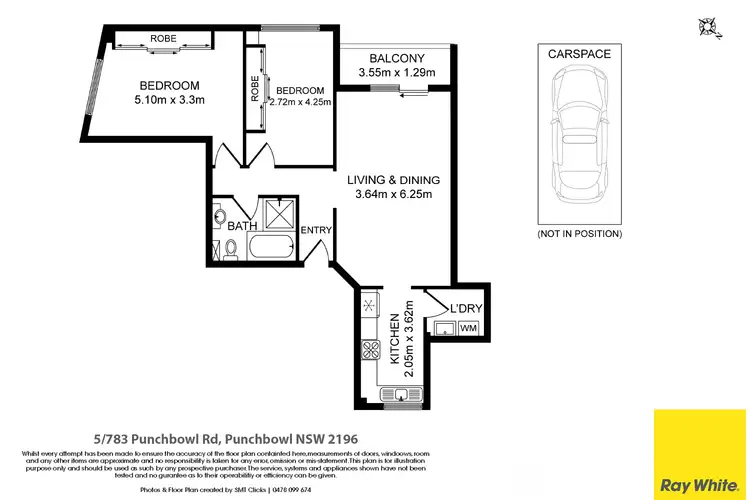 Floorplan of Homely unit listing, 5/783 Punchbowl Road, Punchbowl NSW 2196
