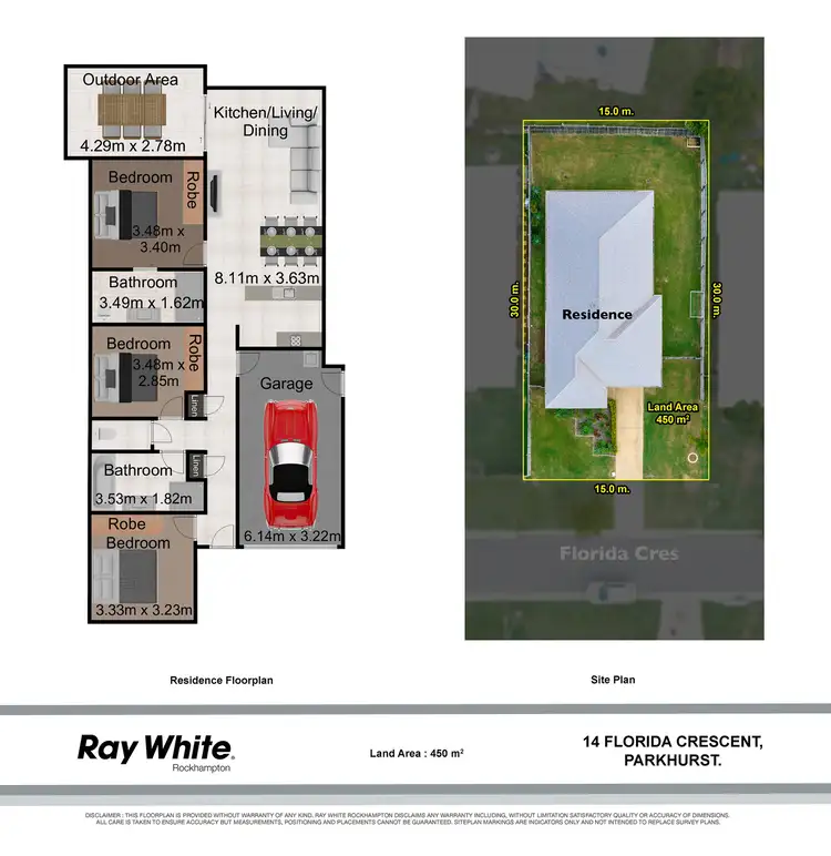 Floorplan of Homely house listing, 14 Florida Crescent, Parkhurst QLD 4702