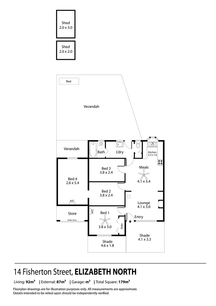Floorplan of Homely house listing, 14 Fisherton Street, Elizabeth North SA 5113