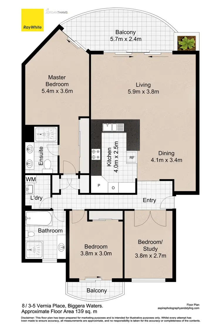 Floorplan of Homely apartment listing, 8/3-5 Vernia Place, Biggera Waters QLD 4216
