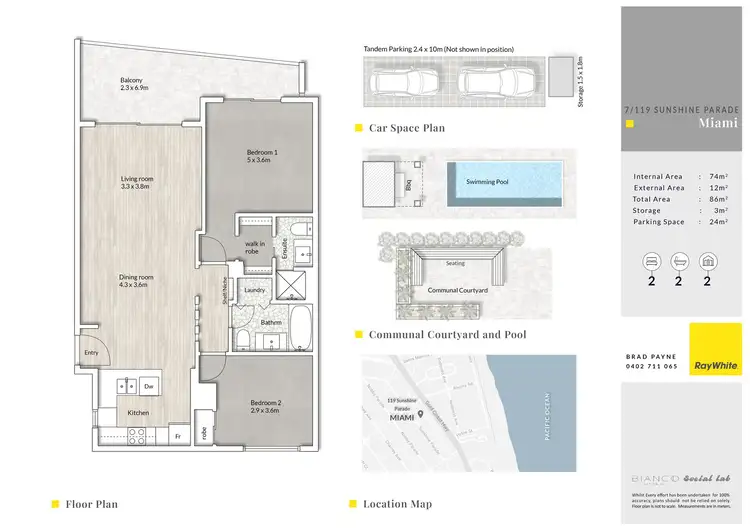 Floorplan of Homely apartment listing, 7/119 Sunshine Parade, Miami QLD 4220