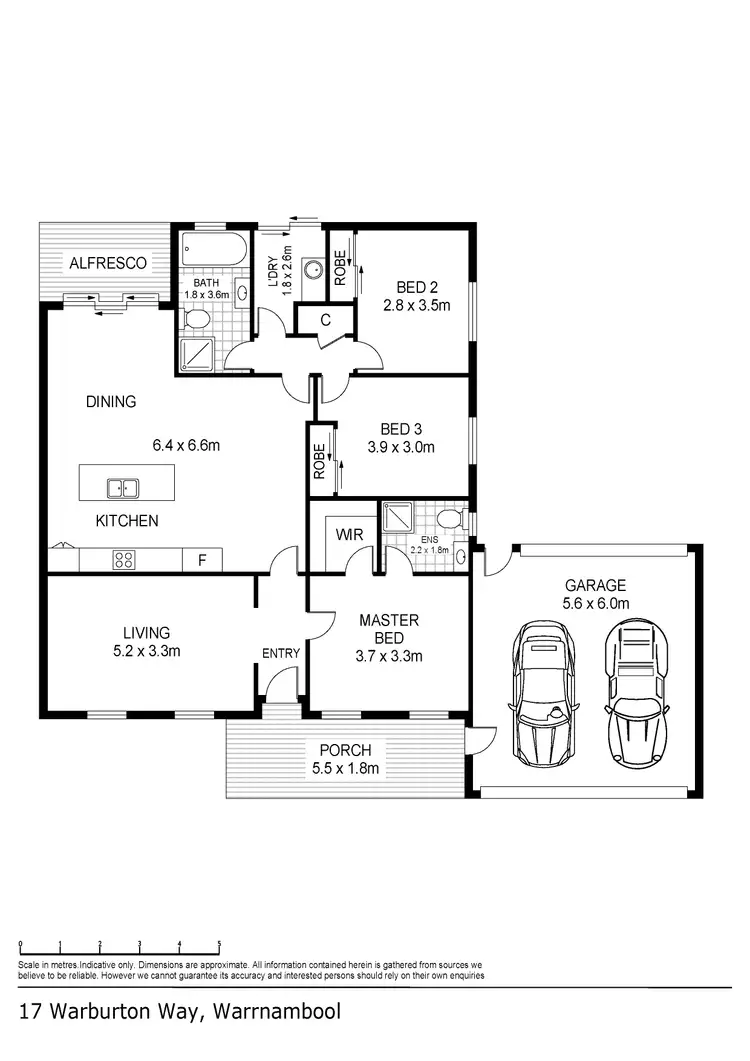Floorplan of Homely house listing, 17 Warburton Way, Warrnambool VIC 3280