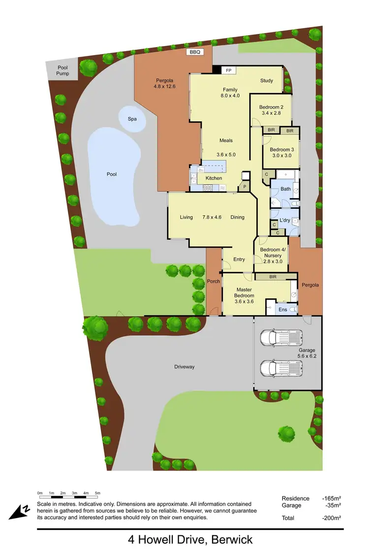 Floorplan of Homely house listing, 4 Howell Drive, Berwick VIC 3806