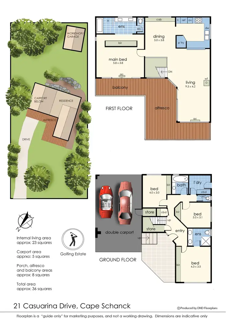 Floorplan of Homely house listing, 21 Casuarina Drive, Cape Schanck VIC 3939