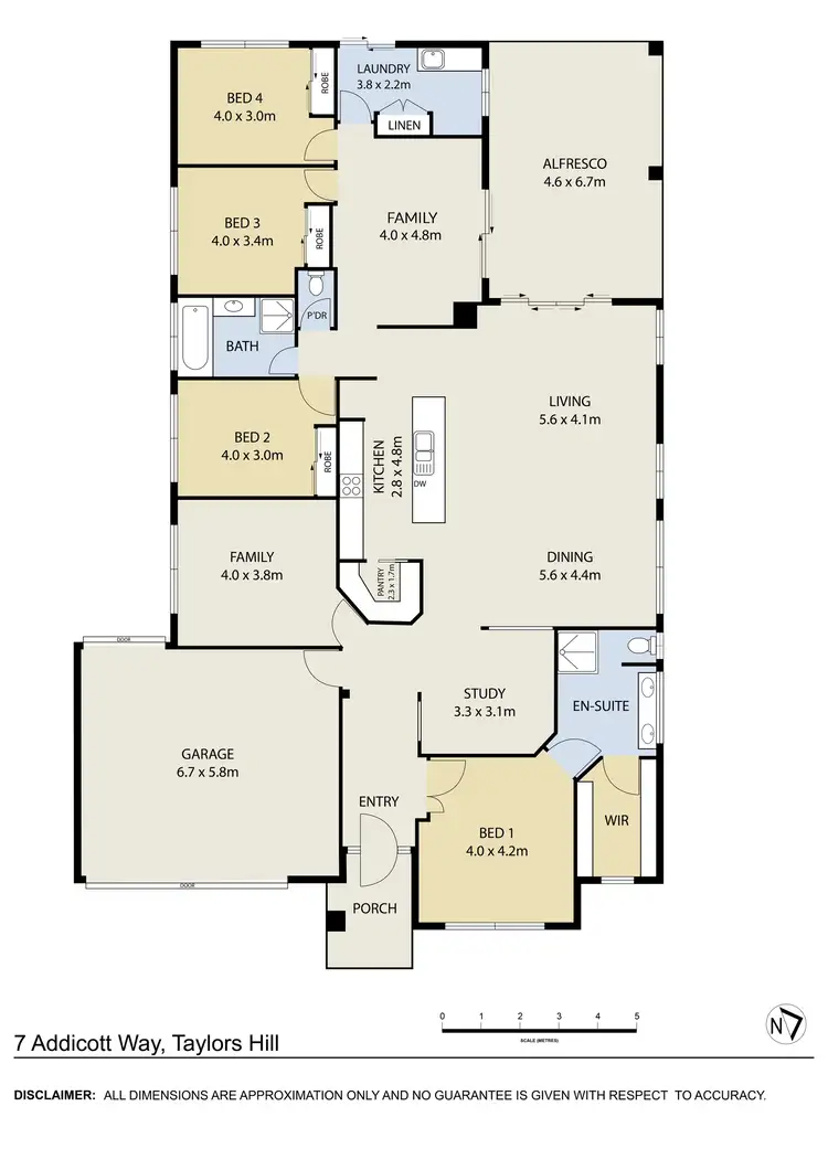 Floorplan of Homely house listing, 7 Addicott Way, Taylors Hill VIC 3037