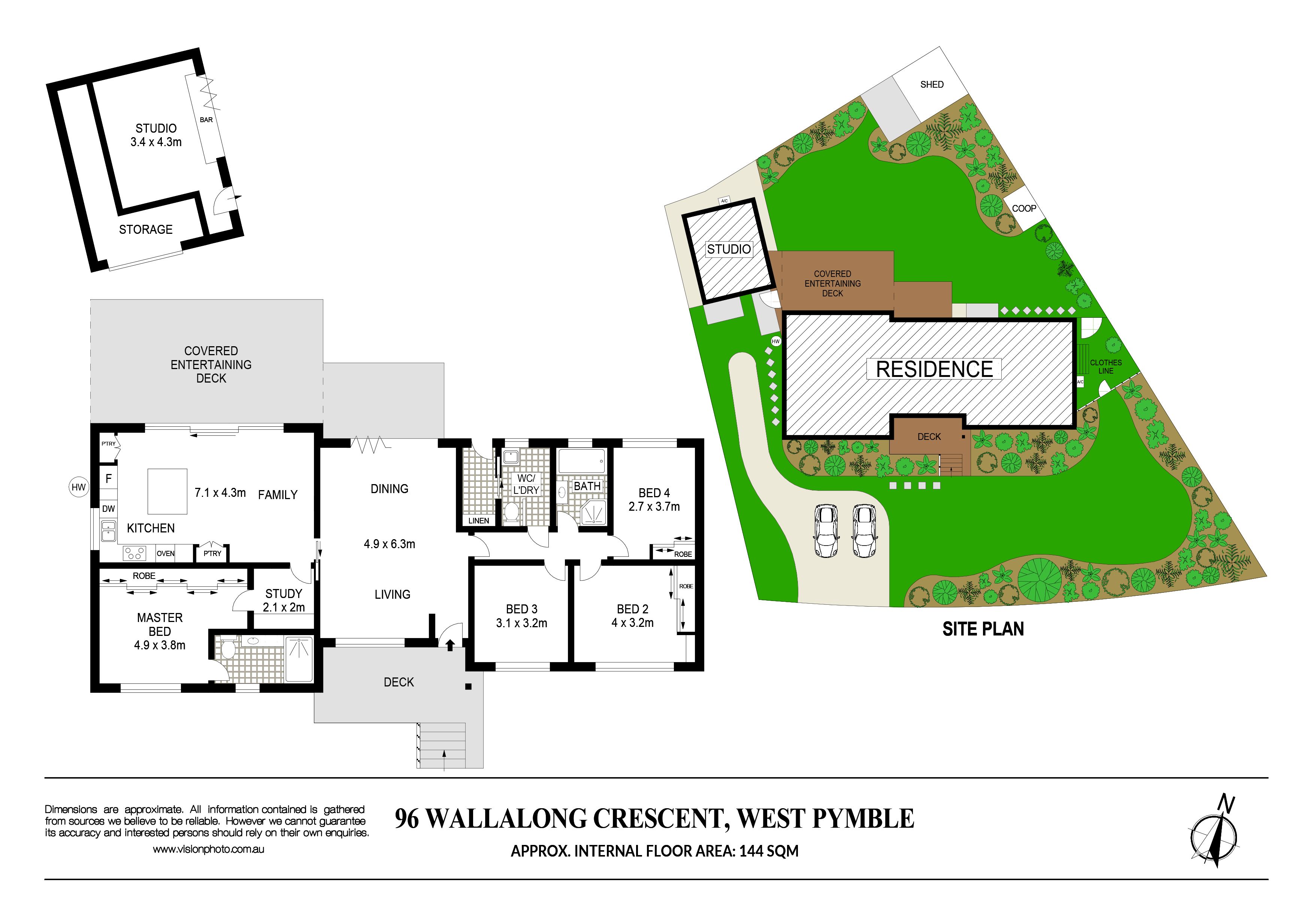 Floorplan of Homely house listing, 96 Wallalong Crescent, West Pymble NSW 2073