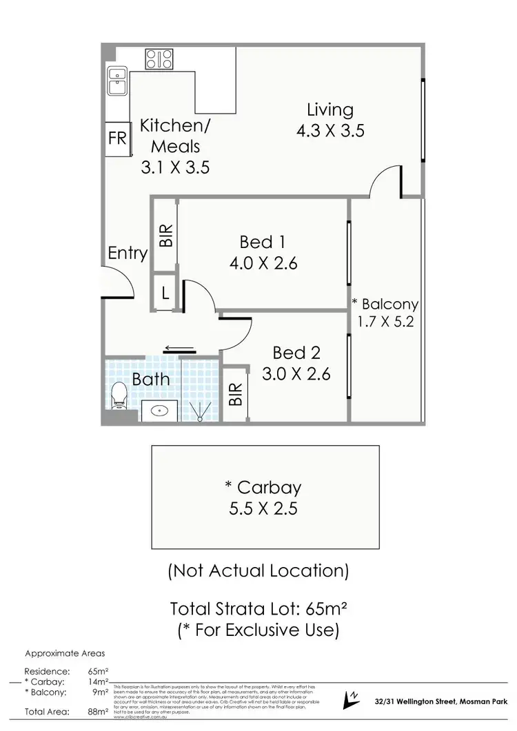 Floorplan of Homely apartment listing, 32/31 Wellington Street, Mosman Park WA 6012