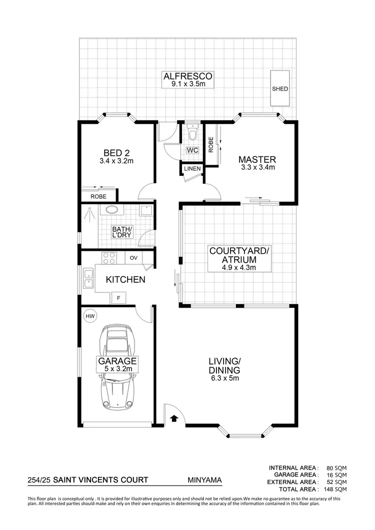 Floorplan of Homely unit listing, 254/25 Saint Vincents Court, Minyama QLD 4575