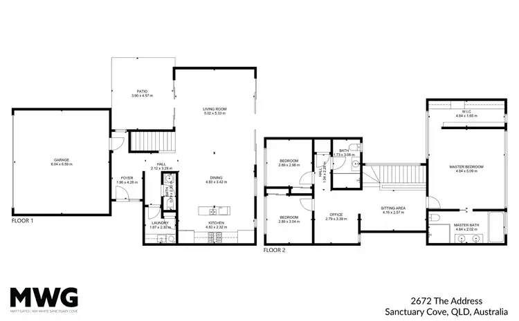 Floorplan of Homely house listing, 2672 The Address, Sanctuary Cove QLD 4212