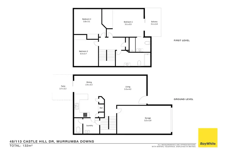 Floorplan of Homely townhouse listing, 48/113 Castle Hill Drive, Murrumba Downs QLD 4503