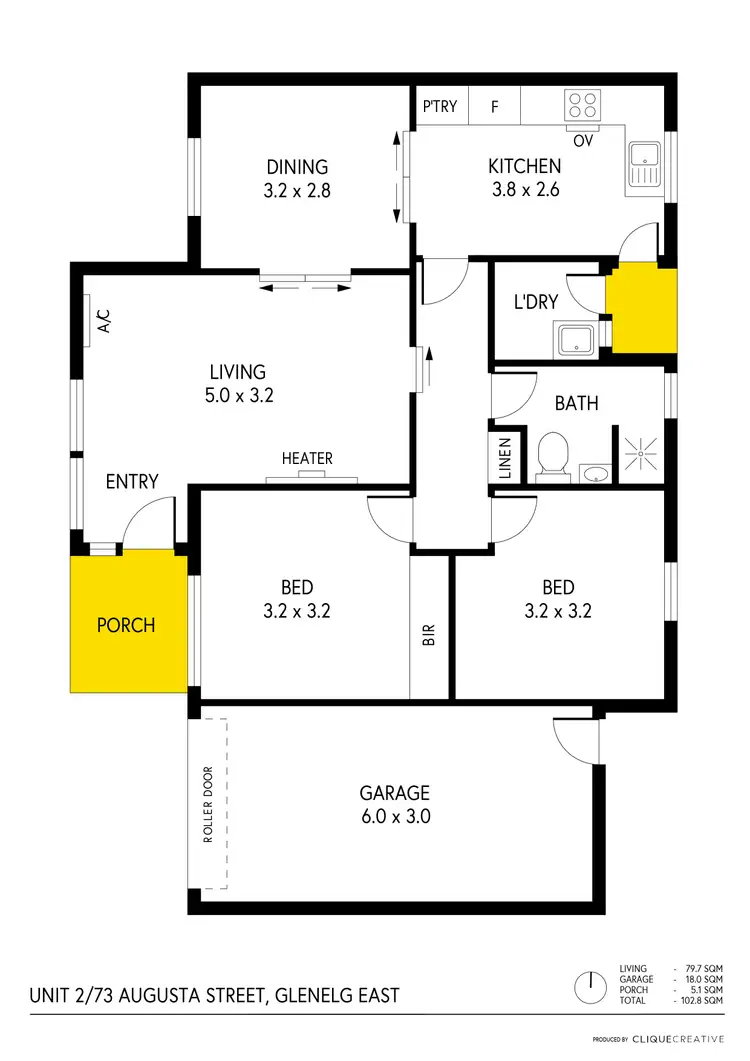 Floorplan of Homely house listing, 2/73 Augusta Street, Glenelg East SA 5045