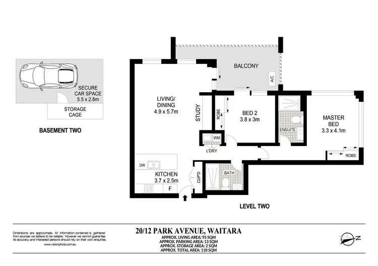 Floorplan of Homely apartment listing, 20/12 Park Avenue, Waitara NSW 2077