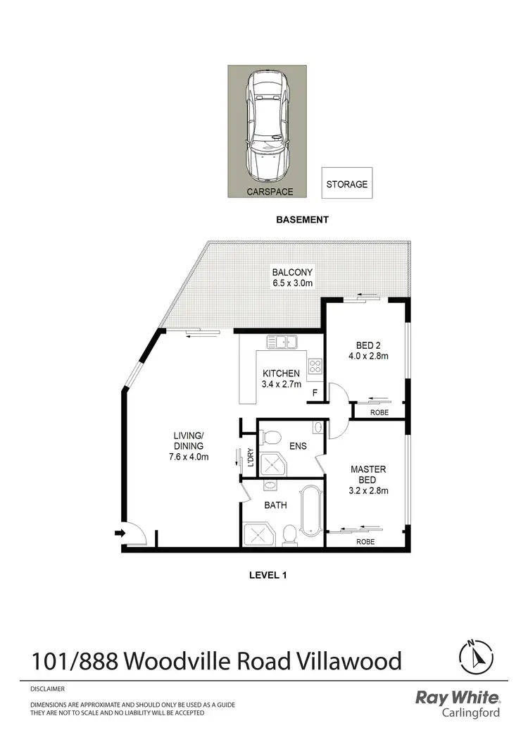 Floorplan of Homely apartment listing, 101/888 Woodville Road, Villawood NSW 2163