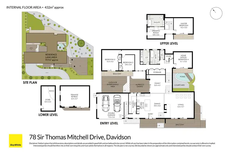 Floorplan of Homely house listing, 78 Sir Thomas Mitchell Drive, Davidson NSW 2085